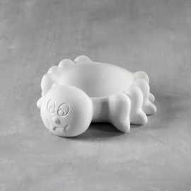 Ceramic Bisque Spider Bowl